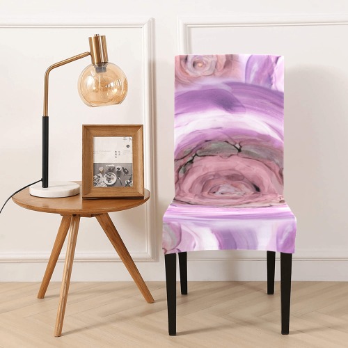 roses-12 Removable Dining Chair Cover