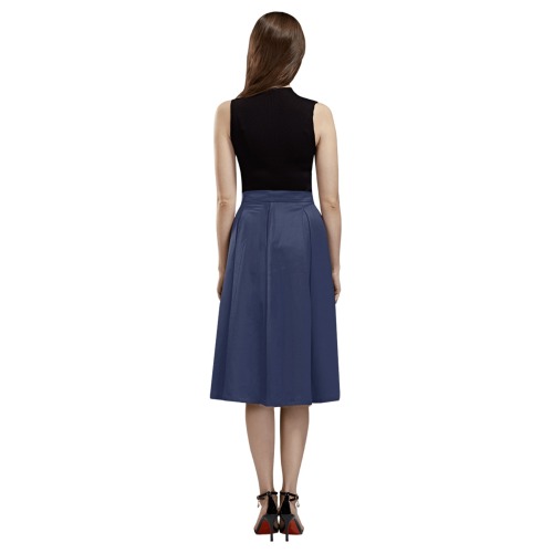 Crepe Queen Skirt Mnemosyne Women's Crepe Skirt (Model D16)