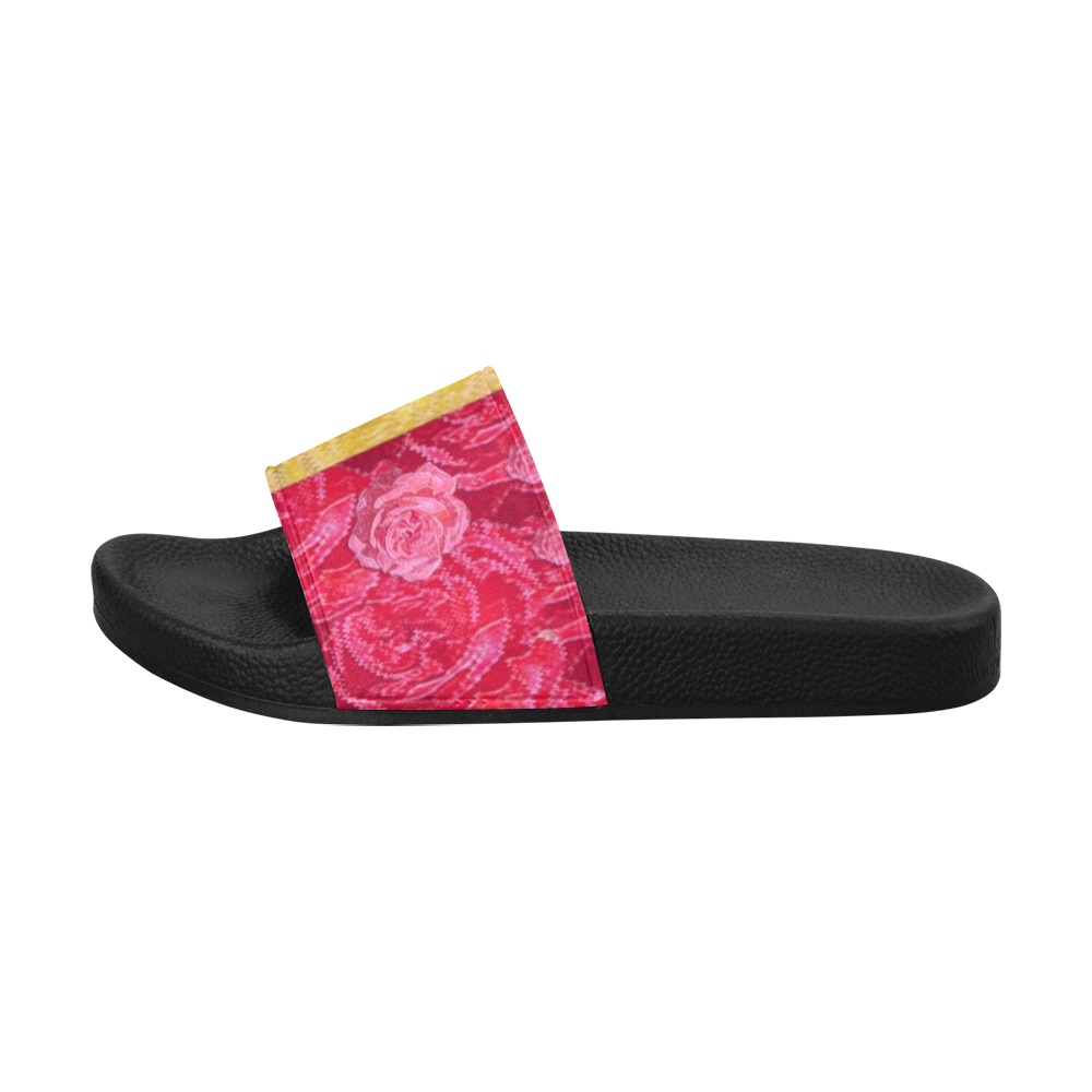 Rose and roses and another rose Women's Slide Sandals (Model 057)