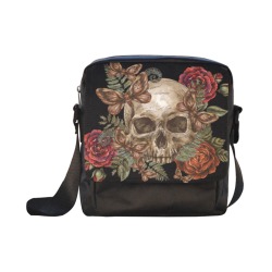 Skull and Roses Crossbody Bag Crossbody Nylon Bags (Model 1633)