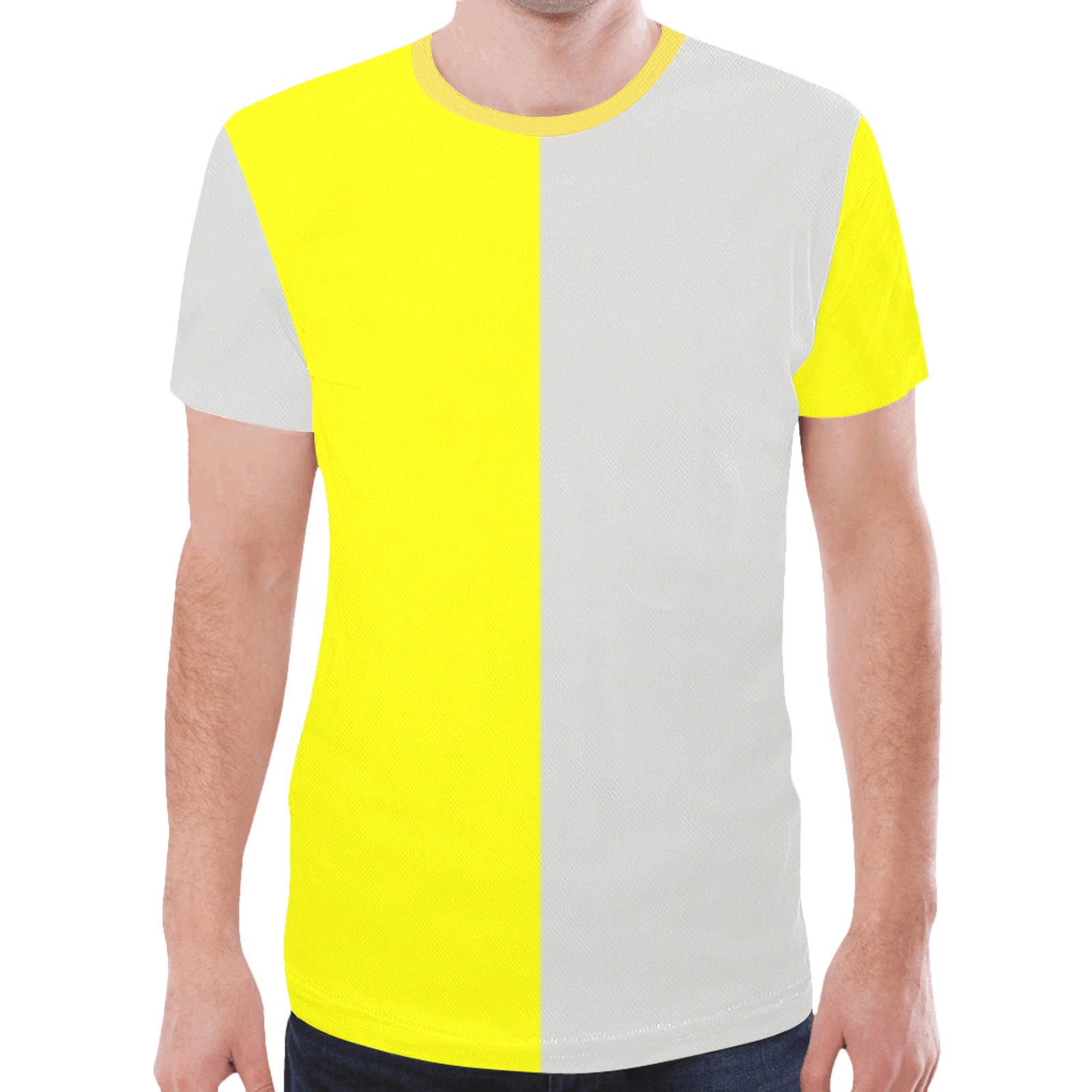 yellowgreyhalf New All Over Print T-shirt for Men (Model T45)
