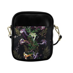 Flowers and Orbs Sling Bag (Model 1627)