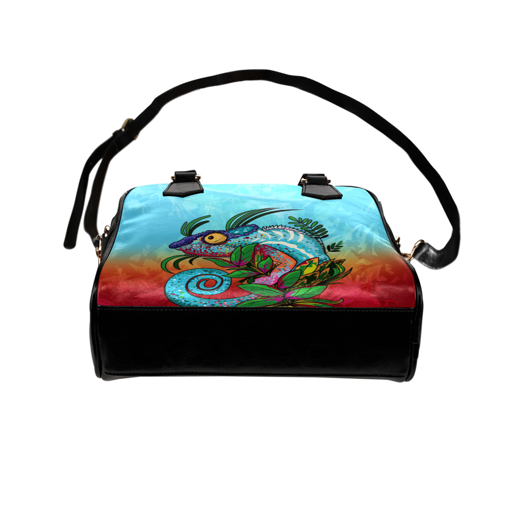 Rainbow Chameleon Shoulder Handbag (Model 1634)