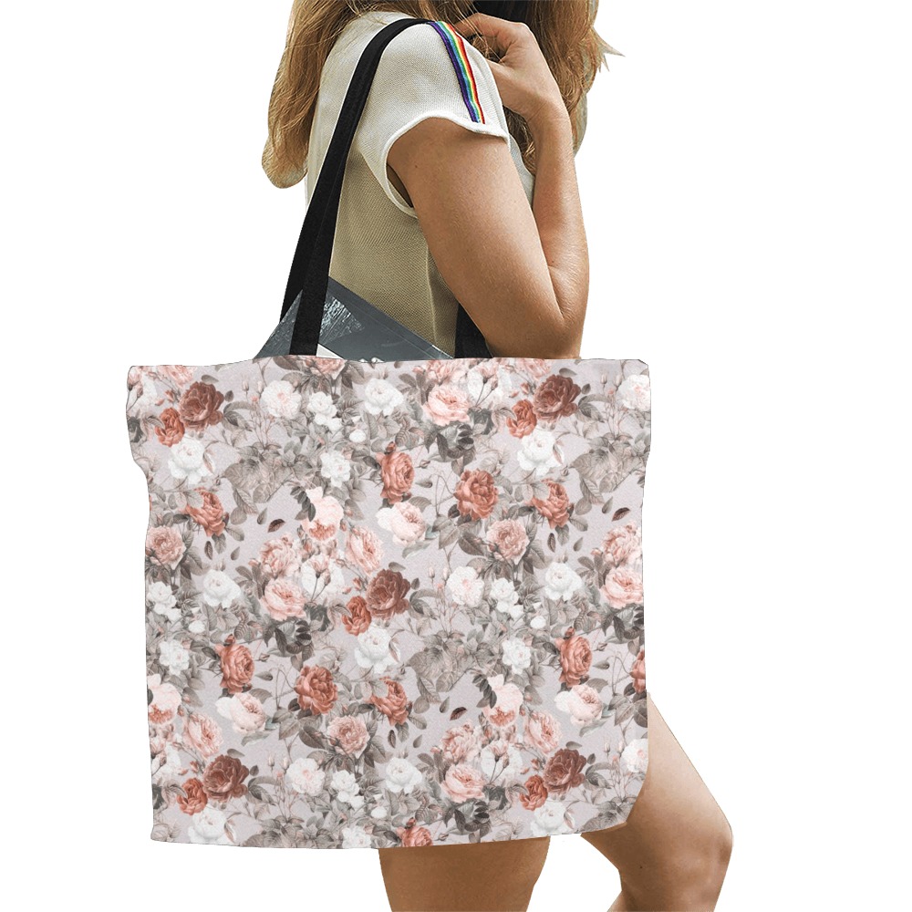 Blossom All Over Print Canvas Tote Bag/Large (Model 1699)