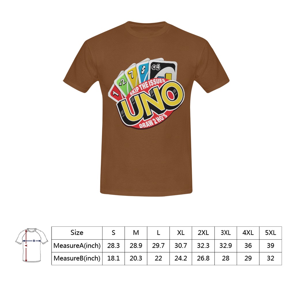 UNO DRAW 2 Men's T-Shirt in USA Size (Front Printing Only)