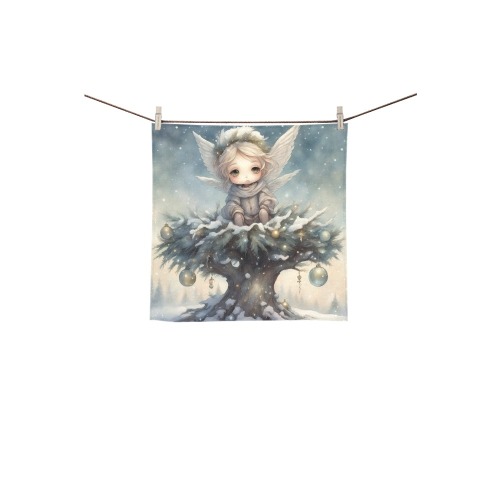 Little Christmas Angel Square Towel 13“x13”