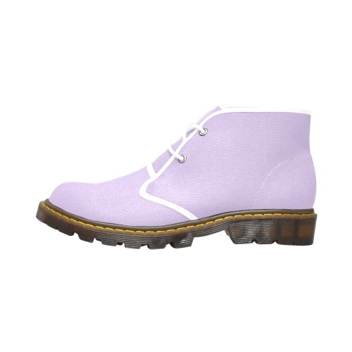 Orchid Bloom Women's Canvas Chukka Boots (Model 2402-1)