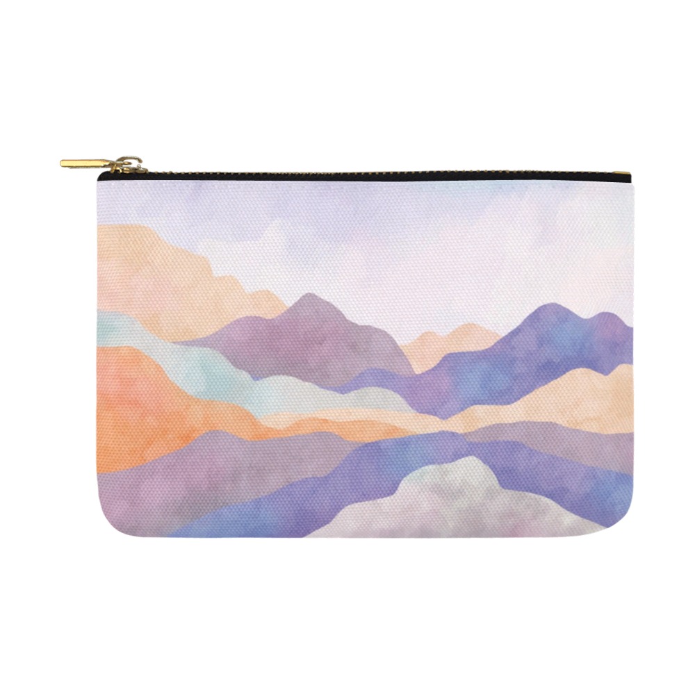 Modern landscape colorful mountains_23A Carry-All Pouch 12.5''x8.5''