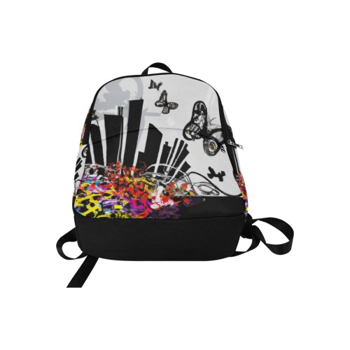 Butterflies, graphics art Fabric Backpack for Adult (Model 1659)