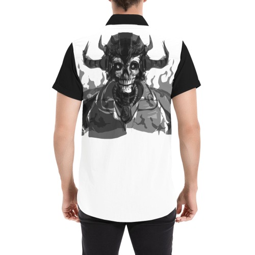 death-161695 Men's All Over Print Short Sleeve Shirt (Model T53)