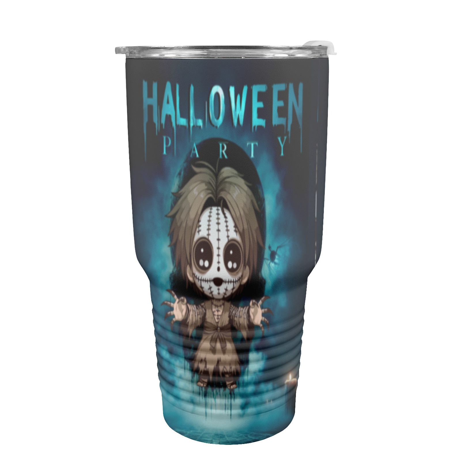 Happy Hello Ween 30oz Insulated Stainless Steel Mobile Tumbler