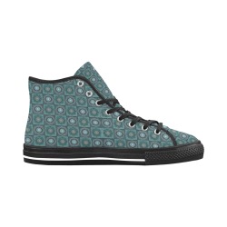 The Persian's gyrate psychedelic eyes' mandala pattern Vancouver H Men's Canvas Shoes (1013-1)