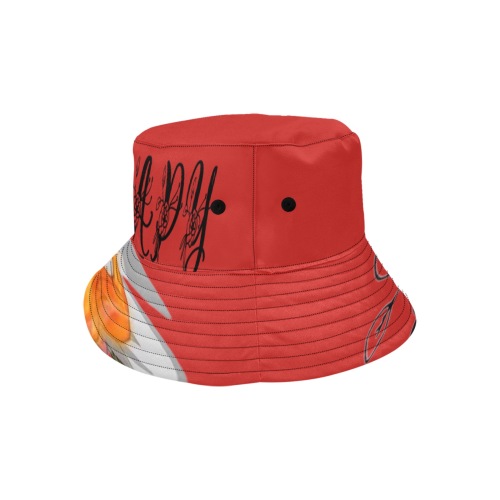 Aromatherapy Apparel Graphic Bucket hat Red Unisex Summer Bucket Hat