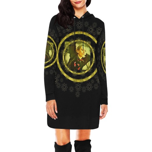 beautiful thoughts of love will reach out into eternity All Over Print Hoodie Mini Dress (Model H27)