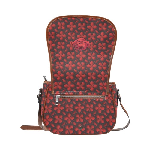 Spanish Rose Saddle Bag/Small (Model 1649) Full Customization