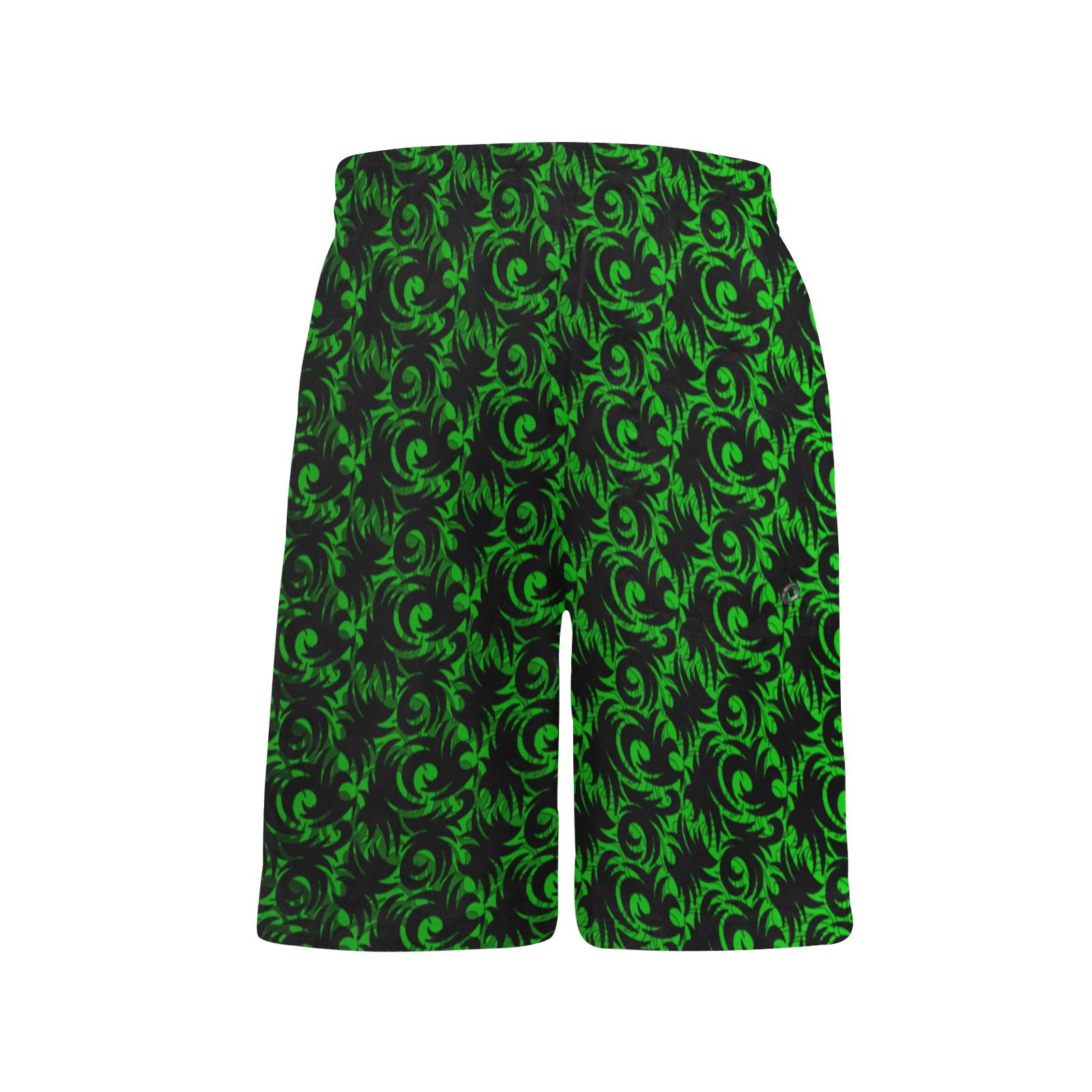 green swirl Boys' Casual Beach Shorts (Model L52)