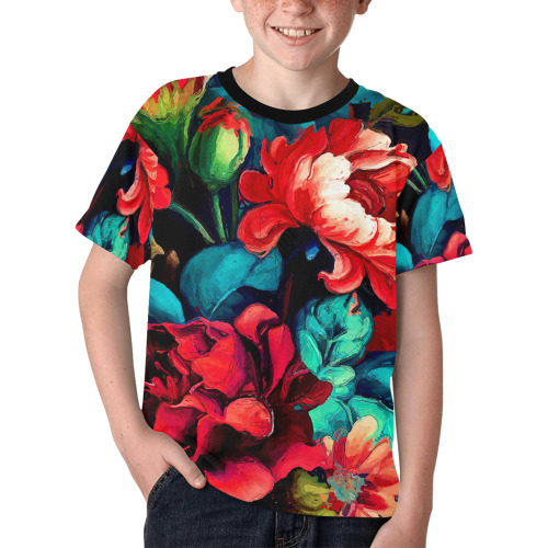 flowers botanic art (6) all over print tshirt Kids' All Over Print T-shirt (Model T65)