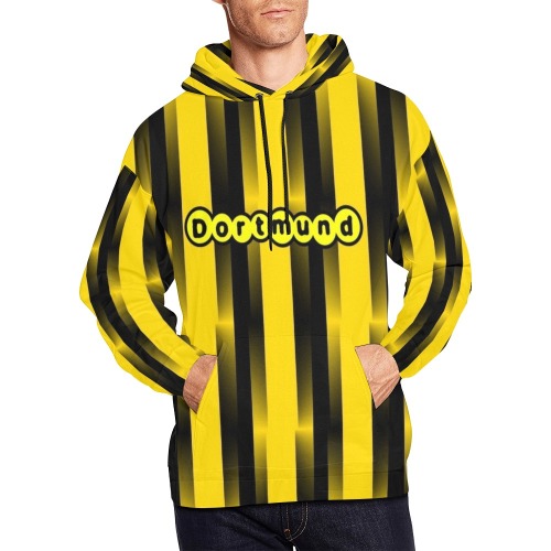 Dortmund Pop Colors Art by Nico Bielow All Over Print Hoodie for Men (USA Size) (Model H13)
