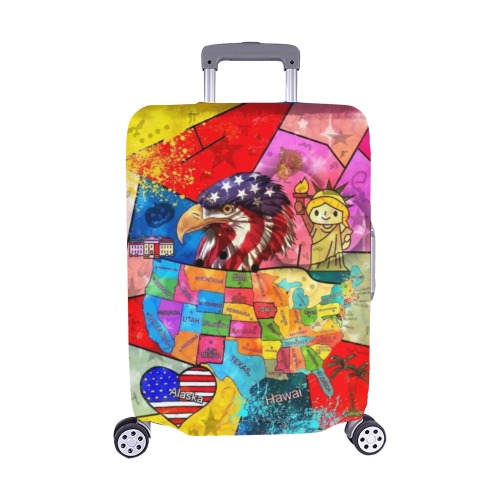 USA 2022 by Nico Bielow Luggage Cover/Medium 22"-25"