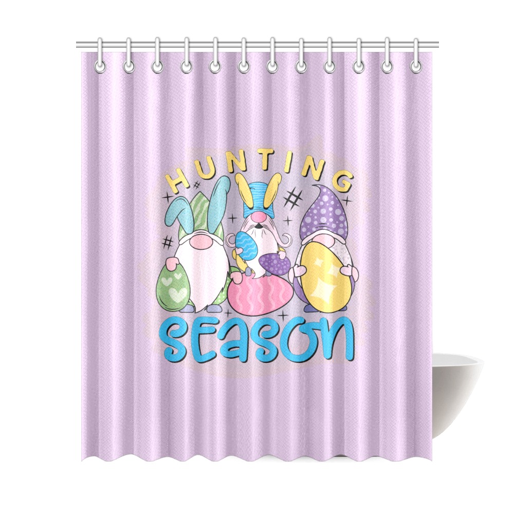 Easter Egg Hunting Season Shower Curtain 72"x84"