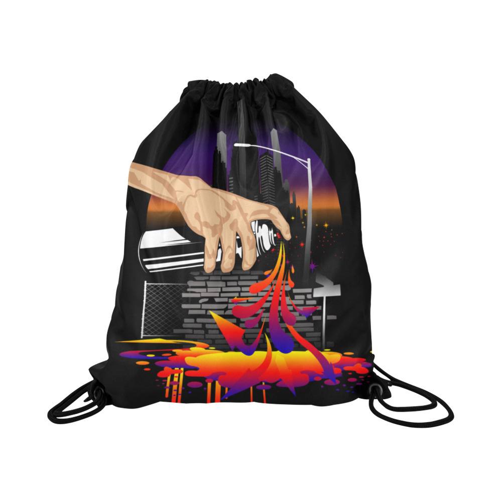 Brought To Life Large Drawstring Bag Model 1604 (Twin Sides)  16.5"(W) * 19.3"(H)