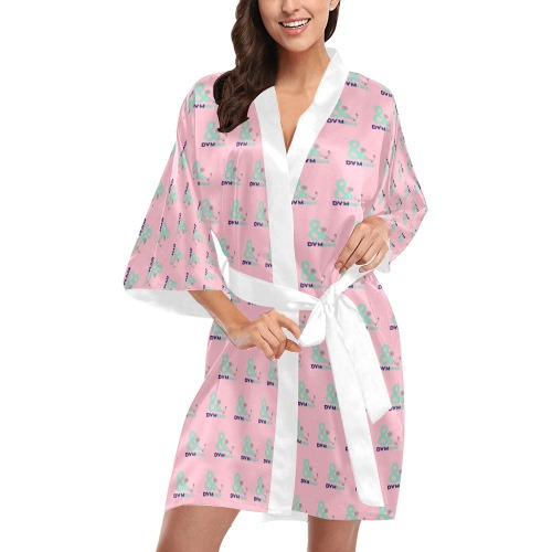 Robe pink Kimono Robe