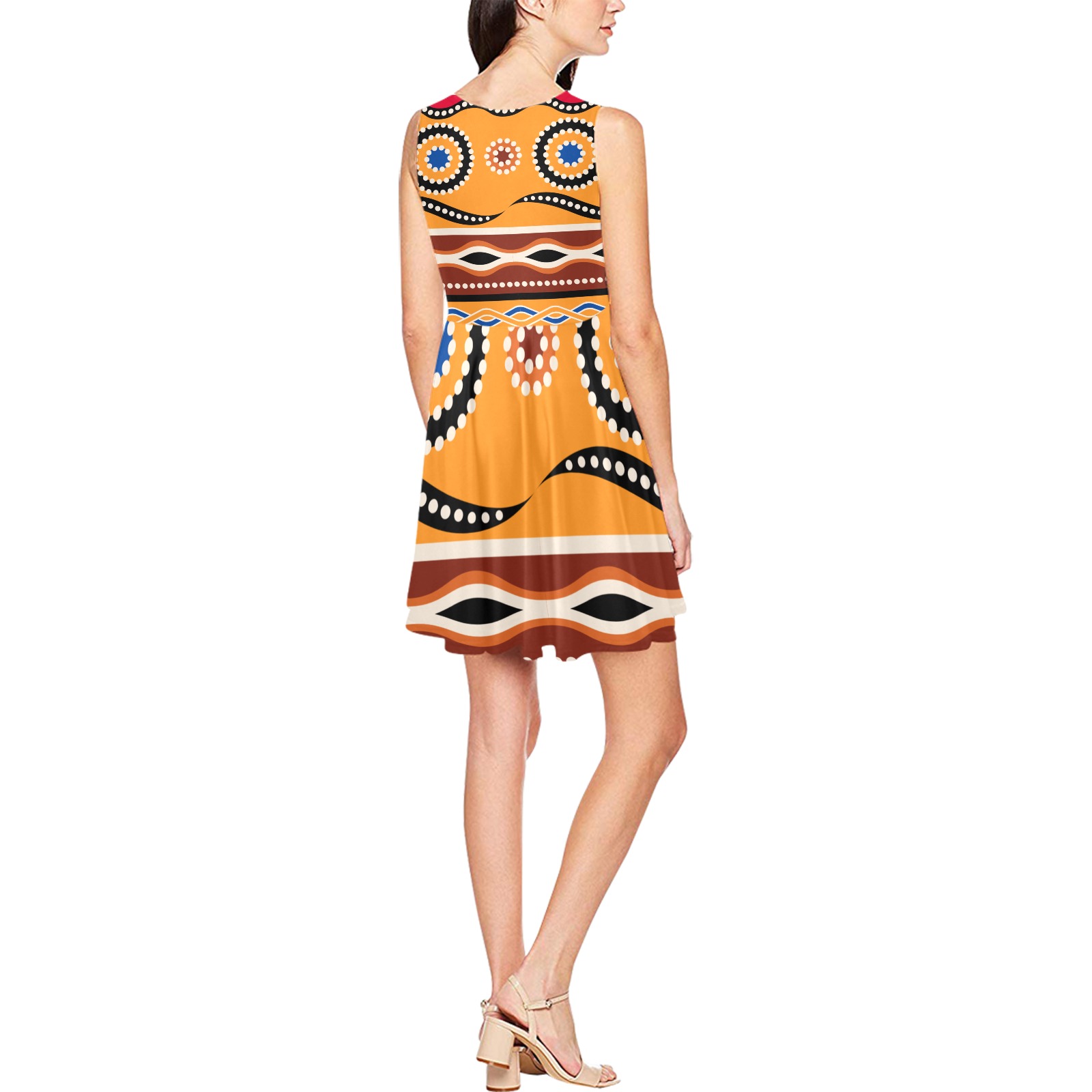 vestido sol Thea Sleeveless Skater Dress(Model D19)