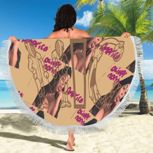 olivernorthAmerica Circular Beach Shawl 59"x 59"