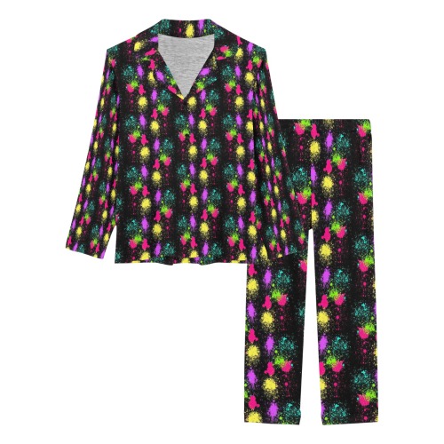 Pattern Women's Long Pajama Set