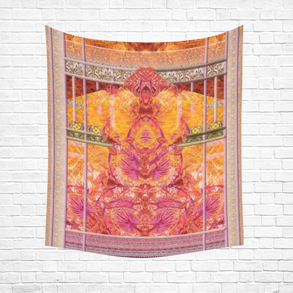 mantra Cotton Linen Wall Tapestry 51"x 60"