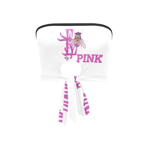 Pink Collectable Fly Women's Tie Bandeau Top (Model T66)