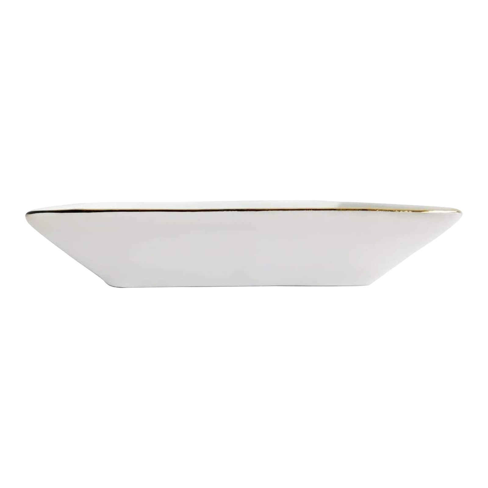 shalom Square Jewelry Tray with Golden Edge