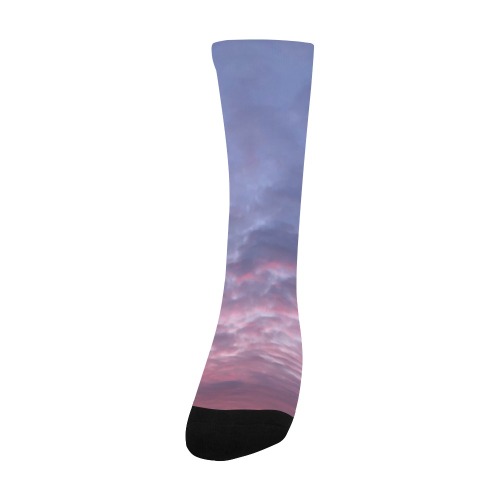 Morning Purple Sunrise Collection Men's Custom Socks