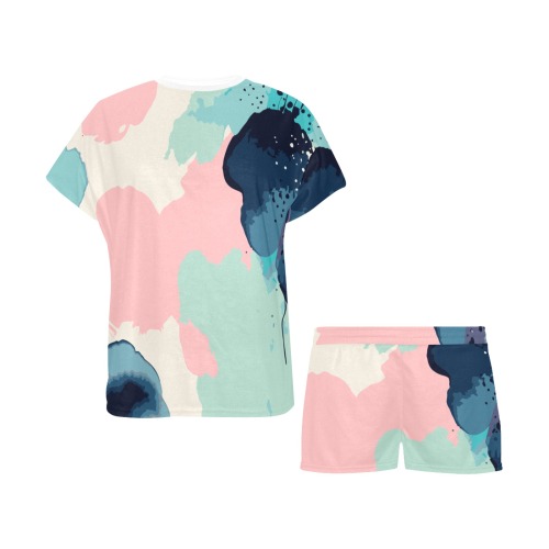 abstract Women's Short Pajama Set