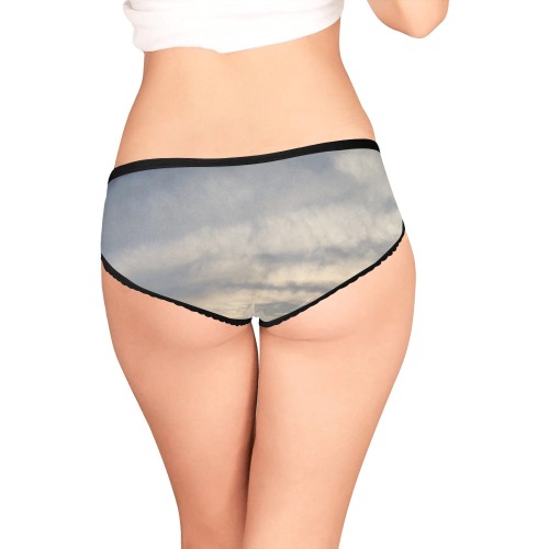 Rippled Cloud Collection Women's All Over Print Girl Briefs (Model L14)