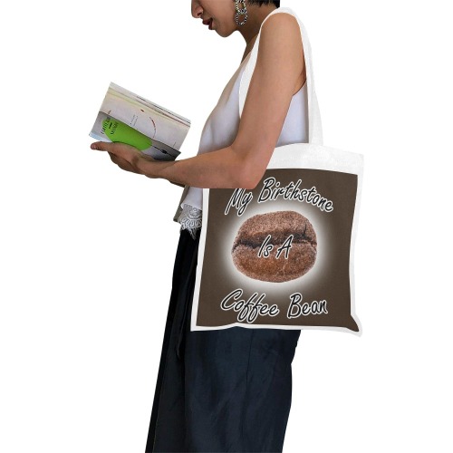 Coffee Bean Birthstone Canvas Tote Bag/Small (Model 1700)