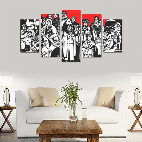 The Inception of the Great Proletarian Cultural Revolution Canvas Print Sets A (No Frame)