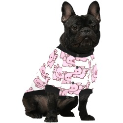 Adorable Flying Pigs Pet Dog Round Neck Shirt