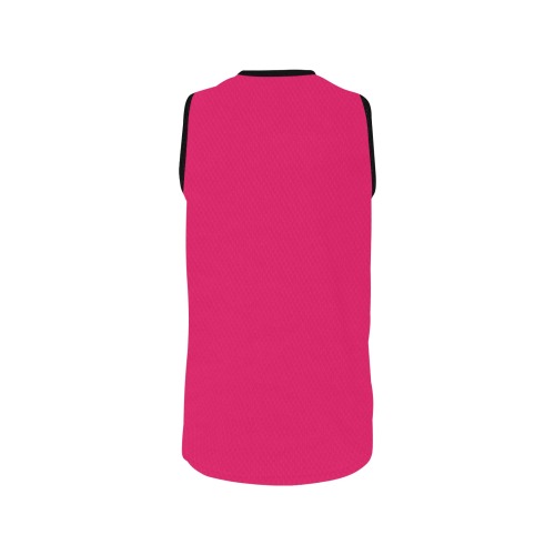 color ruby All Over Print Basketball Jersey