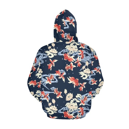 KOI FISH 002 All Over Print Hoodie for Men (USA Size) (Model H13)