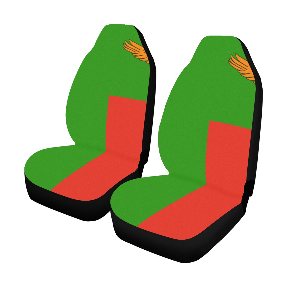2000pxFlag_of_Zambia.svg Car Seat Covers (Set of 2) ID D6341091