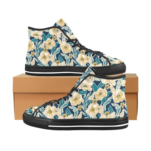 Painted Flowers Vancouver H Women's Canvas Shoes (1013-1)