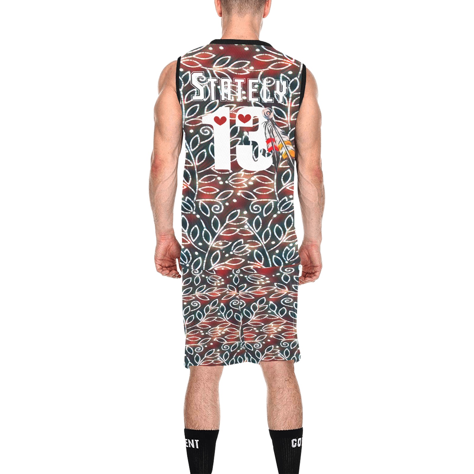 Stately 13 All Over Print Basketball Uniform