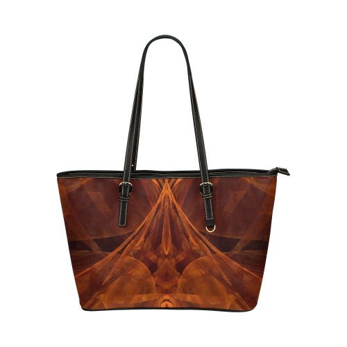 fireandbrimstone Leather Tote Bag/Small (Model 1651)
