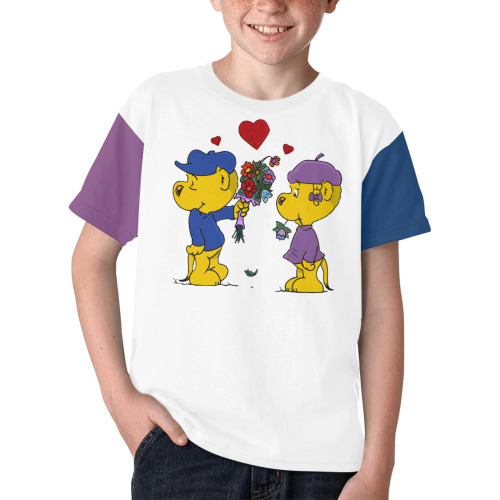 Ferald and Sahsha Ferret Kids' All Over Print T-shirt (Model T65)