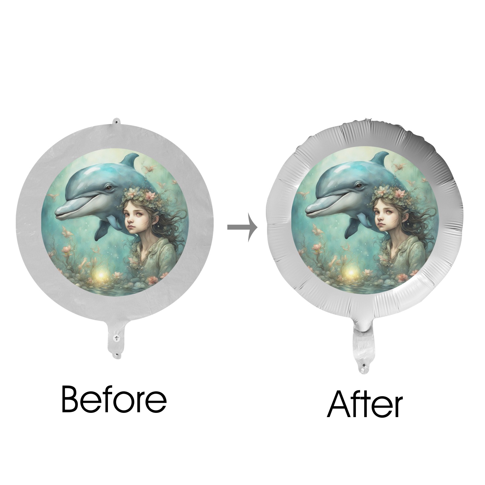 Dolphin Fantasy 4 Foil Balloon (18inch)