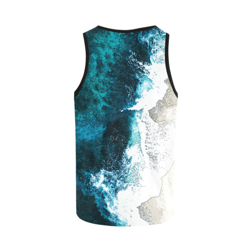 Ocean And Beach All Over Print Tank Top for Men (Model T43)