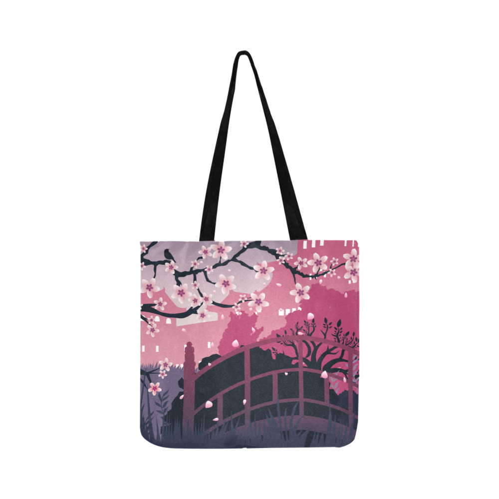 Dark Blossom Reusable Shopping Bag Model 1660 (Two sides)