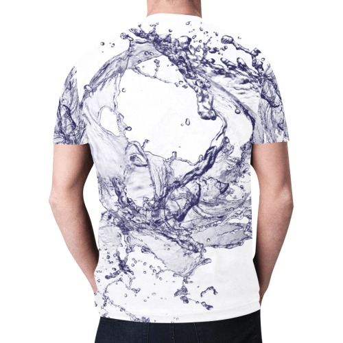 Blue Splash Grad Shirt New All Over Print T-shirt for Men (Model T45)