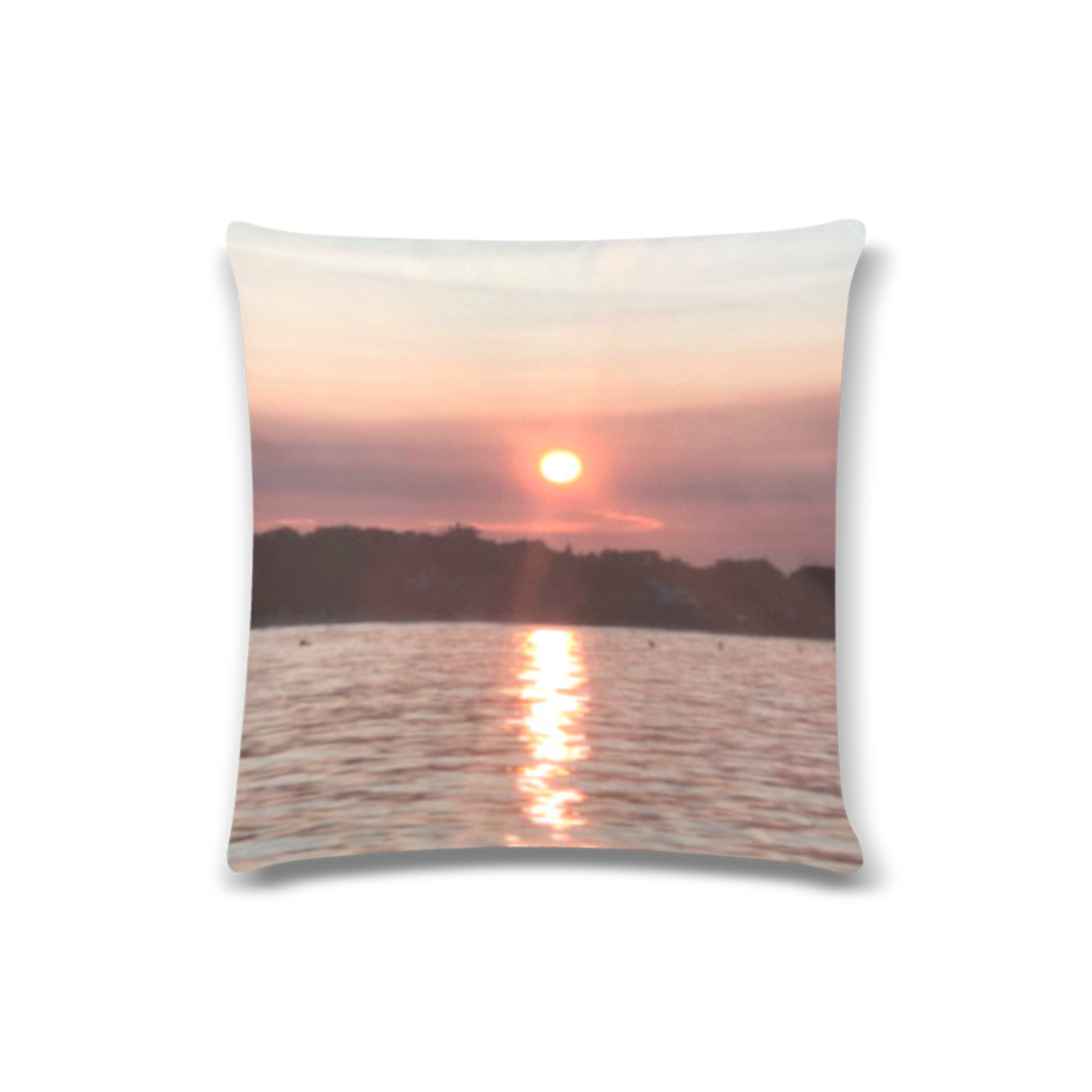 Glazed Sunset Collection Custom Zippered Pillow Case 16"x16"(Twin Sides)